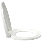 vidaXL Toilettensitz mit Absenkautomatik und Quick-Release-Design Weiß