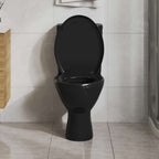 vidaXL Toilettensitz mit Absenkautomatik und Quick-Release Schwarz