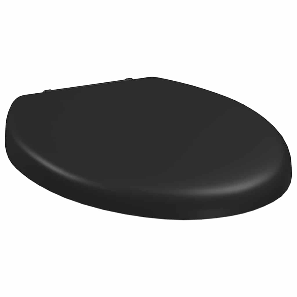 vidaXL Toilettensitz mit Absenkautomatik und Quick-Release Schwarz