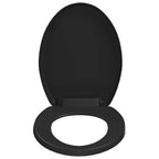vidaXL Toilettensitz mit Absenkautomatik und Quick-Release Schwarz