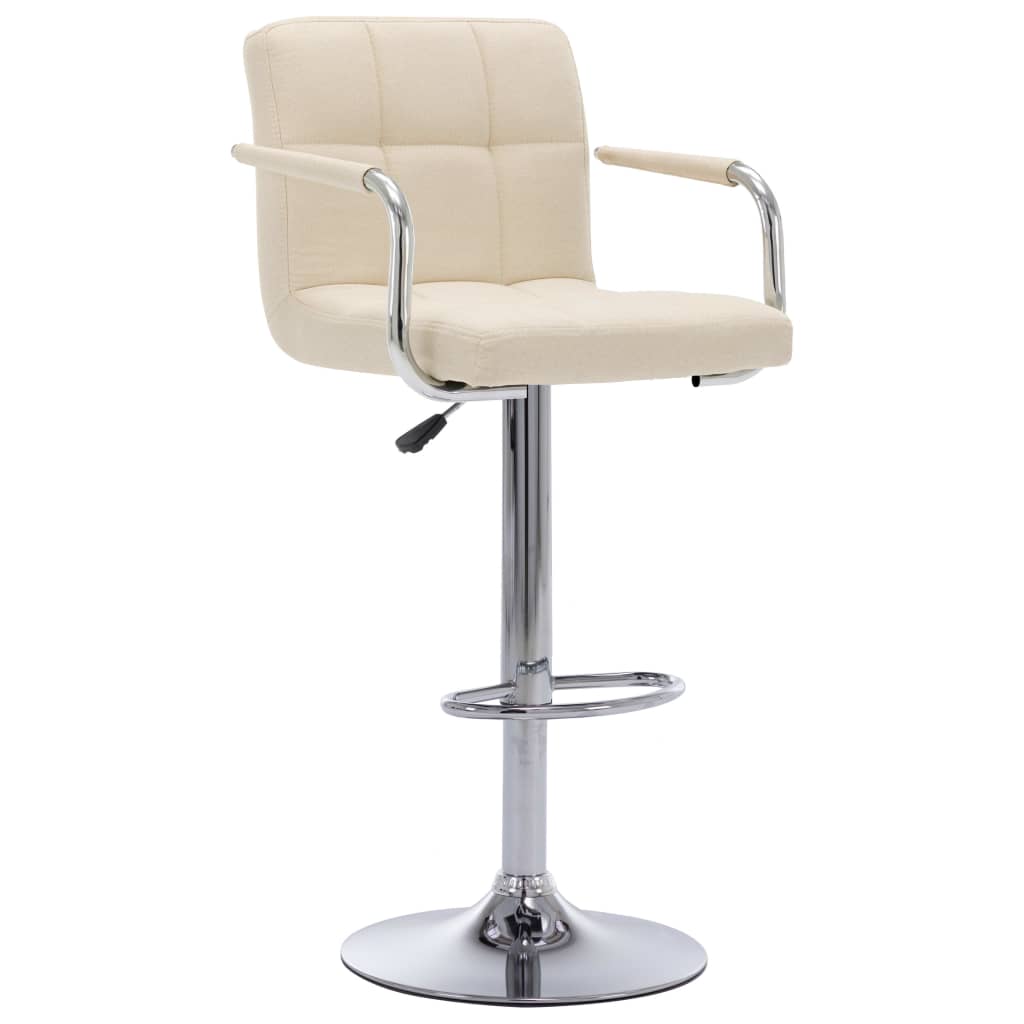 vidaXL Barhocker Hellgrau Stoff