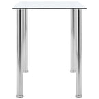 vidaXL Esstisch Transparent 120 x 60 x 75 cm Hartglas