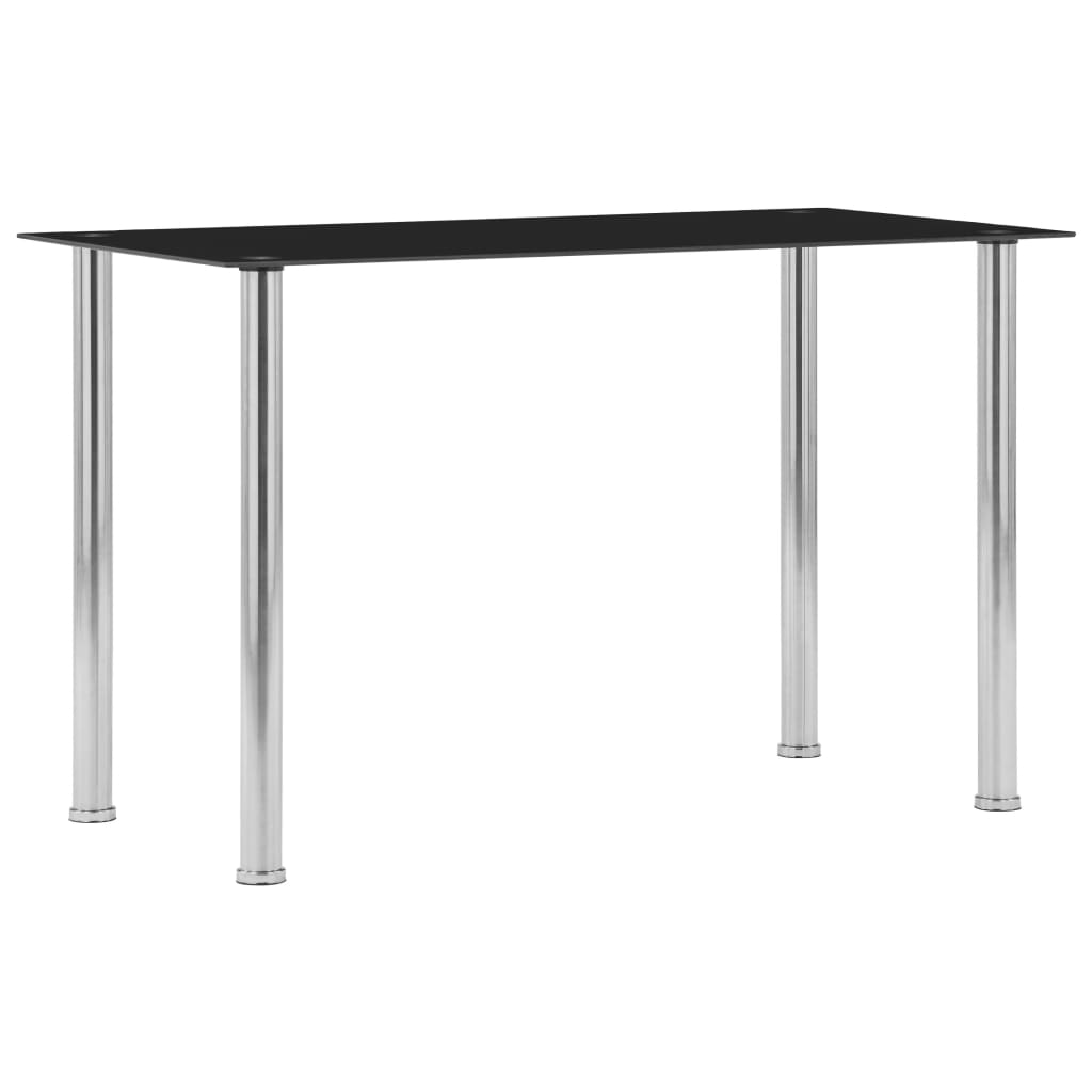 vidaXL Esstisch Transparent 120 x 60 x 75 cm Hartglas