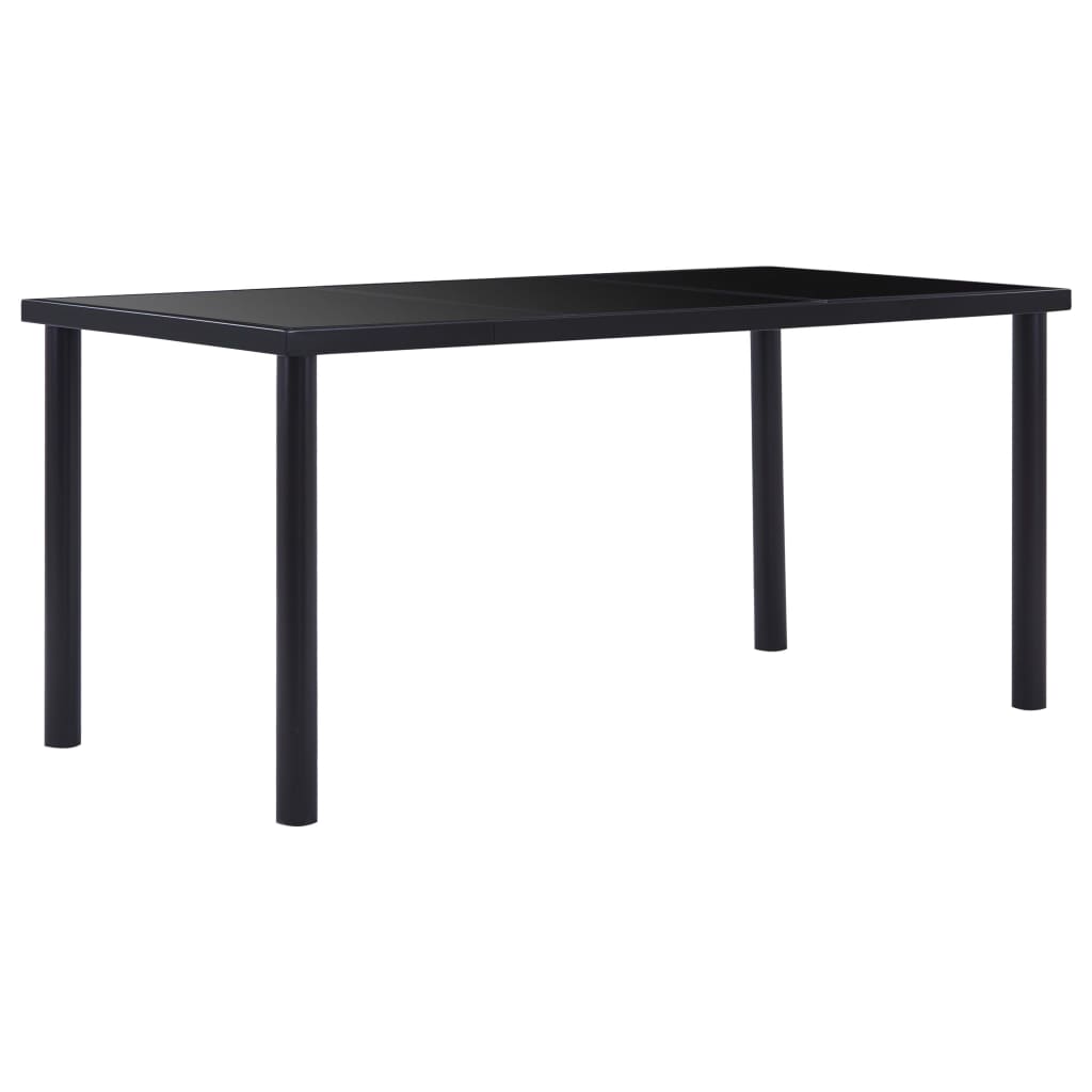 vidaXL Esstisch Transparent 120 x 60 x 75 cm Hartglas