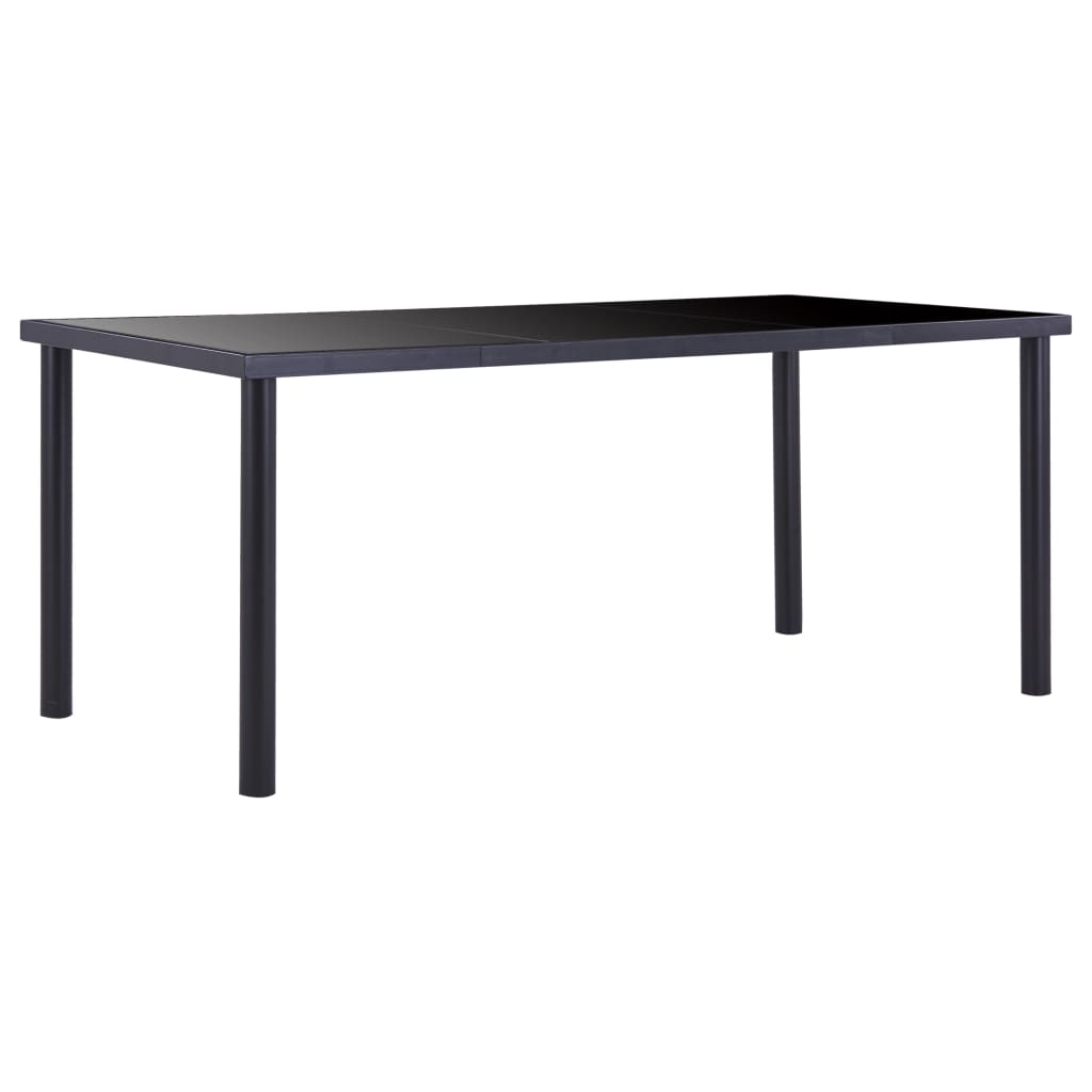 vidaXL Esstisch Transparent 120 x 60 x 75 cm Hartglas