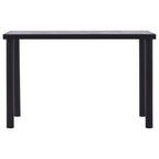 vidaXL Esstisch Schwarz und Betongrau 120 x 60 x 75 cm MDF