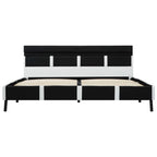 vidaXL Bett mit LED-Beleuchtung ohne Matratze Schwarz 120x200 cm