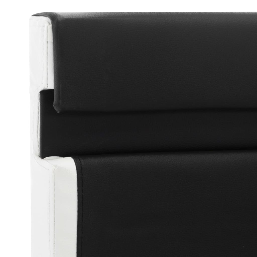 vidaXL Bett mit LED-Beleuchtung ohne Matratze Schwarz 120x200 cm
