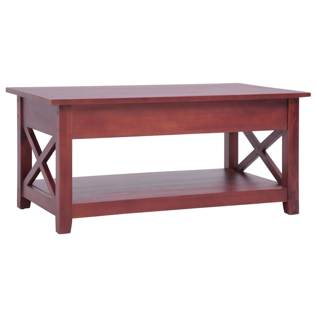 vidaXL Couchtisch Braun 100×55×46 cm Massivholz Mahagoni