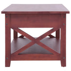 vidaXL Couchtisch Braun 100×55×46 cm Massivholz Mahagoni