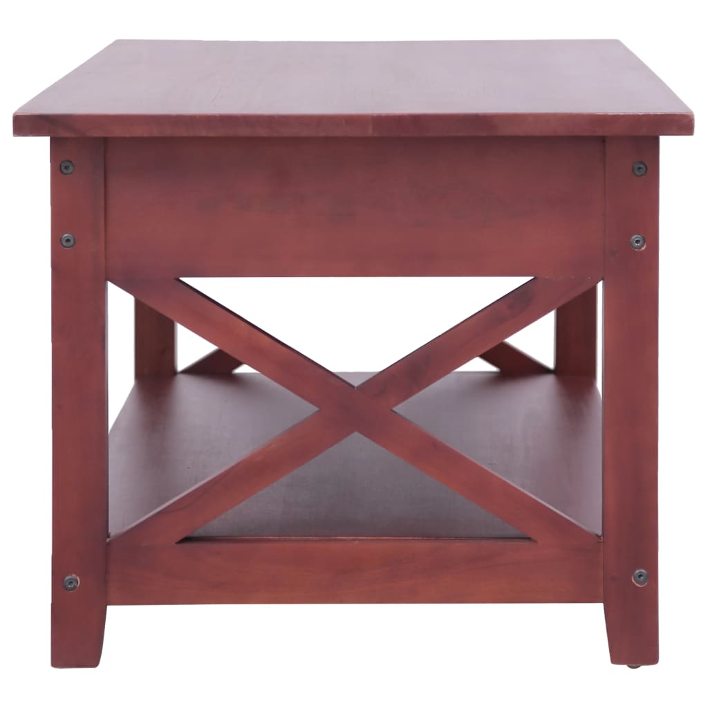 vidaXL Couchtisch Braun 100×55×46 cm Massivholz Mahagoni