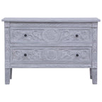 vidaXL Sideboard mit 2 Schubladen 90 x 30 x 60 cm Massivholz Mahagoni