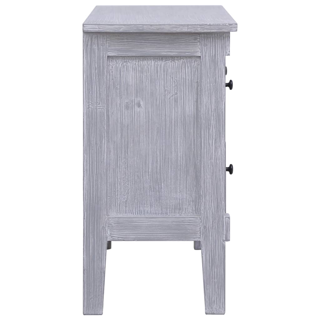 vidaXL Sideboard mit 2 Schubladen 90 x 30 x 60 cm Massivholz Mahagoni