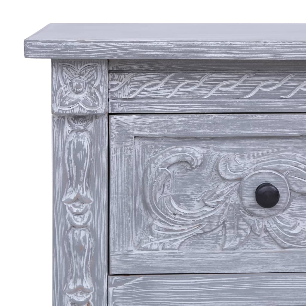 vidaXL Sideboard mit 2 Schubladen 90 x 30 x 60 cm Massivholz Mahagoni
