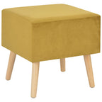 vidaXL Nachttische 2 Stk. Senfgelb 40 x 35 x 40 cm Samt
