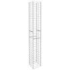 vidaXL Gabionenkörbe 3 Stk. Verzinkter Stahl 25 x 25 x 197 cm