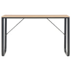 vidaXL Computertisch Schwarz und Eiche 120x60x73 cm