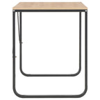 vidaXL Computertisch Schwarz und Eiche 120x60x73 cm