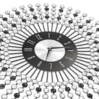 vidaXL Wanduhr Metall 43 cm Schwarz