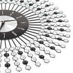 vidaXL Wanduhr Metall 43 cm Schwarz