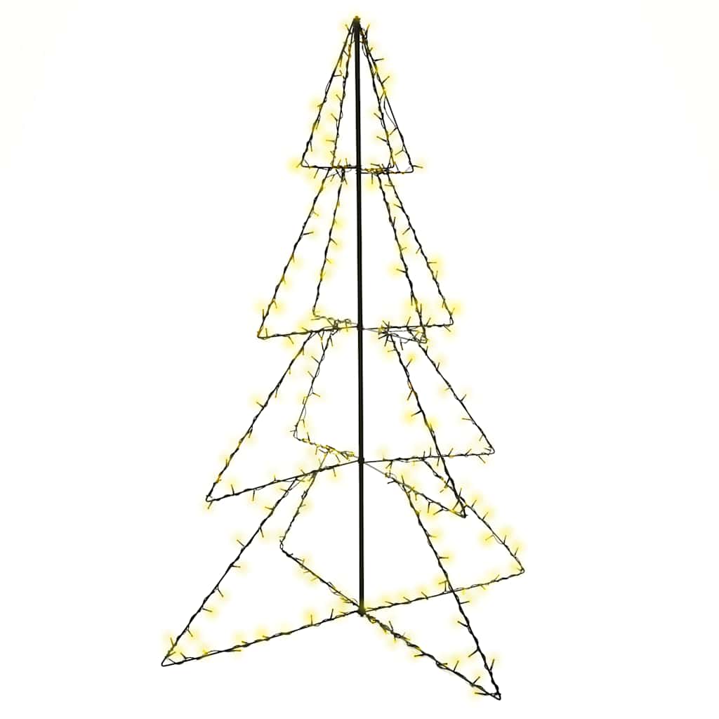 vidaXL Weihnachtsbaum in Kegelform 240 LEDs Indoor Outdoor 115x150 cm