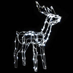 vidaXL 3-tlg. LED-Rentieren-Set Weihnachtsdekoration 229 LEDs