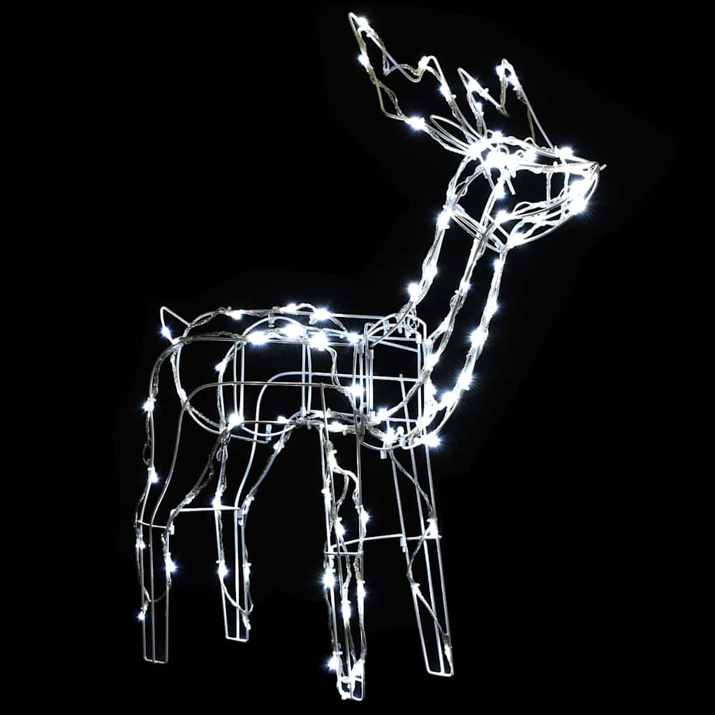 vidaXL 3-tlg. LED-Rentieren-Set Weihnachtsdekoration 229 LEDs
