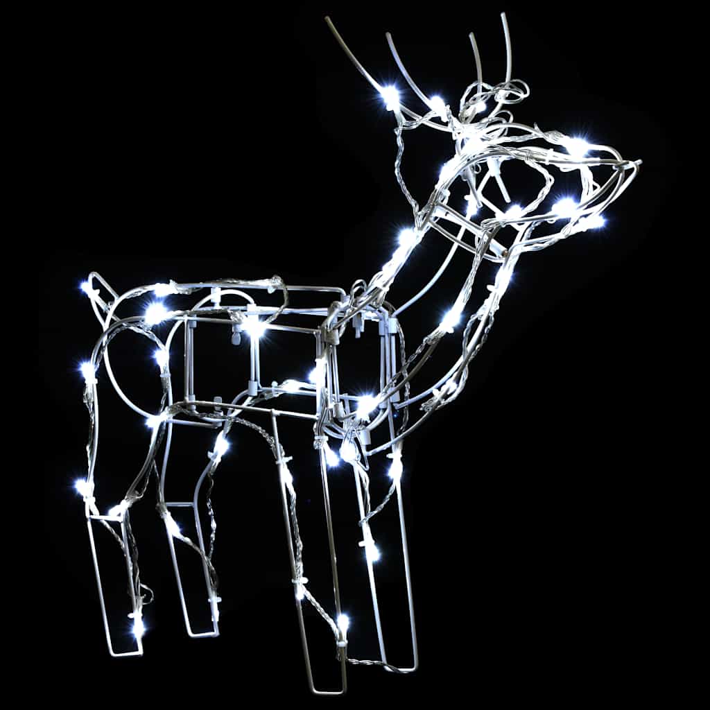 vidaXL 3-tlg. LED-Rentieren-Set Weihnachtsdekoration 229 LEDs