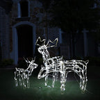 vidaXL 3-tlg. LED-Rentieren-Set Weihnachtsdekoration 229 LEDs