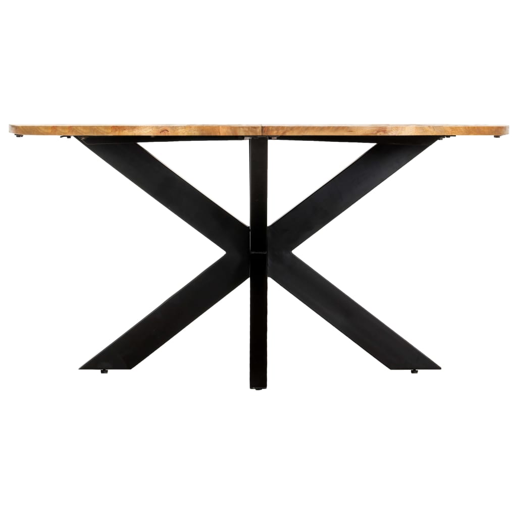 vidaXL Esstisch Rund 150×76 cm Mango Massivholz