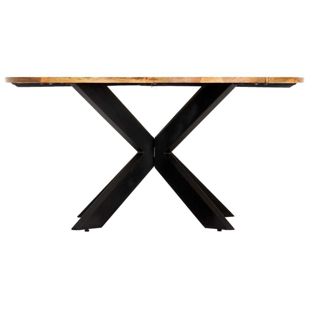 vidaXL Esstisch Rund 150×76 cm Mango Massivholz