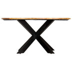 vidaXL Esstisch Rund 150×76 cm Mango Massivholz