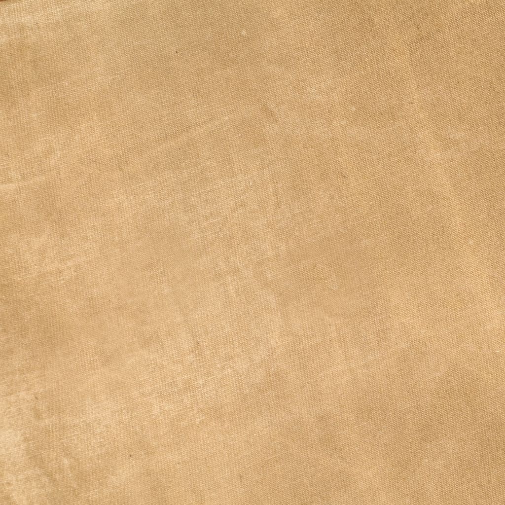 vidaXL Butterfly-Sessel Braun Echtleder und Canvas