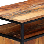 vidaXL Beistellschrank 60x35x76 cm Massives Altholz und Stahl
