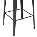 vidaXL 3-teiliges Bar-Set Stahl Schwarz