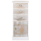 vidaXL Beistellschrank 38x28x86 cm Massivholz Paulownia