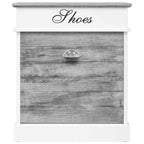 vidaXL Schuhschrank Grau 50 x 28 x 58 cm Paulownia Holz