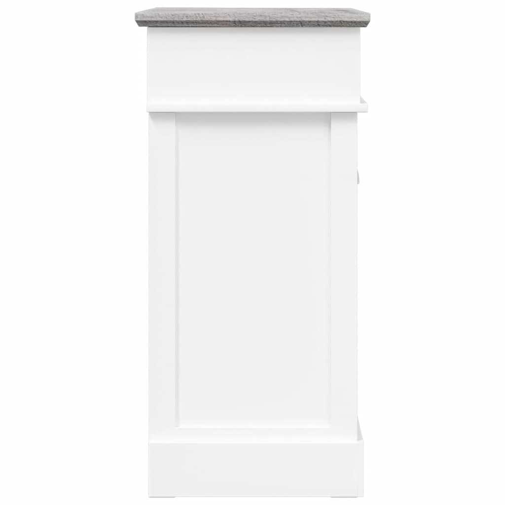 vidaXL Schuhschrank Grau 50 x 28 x 58 cm Paulownia Holz