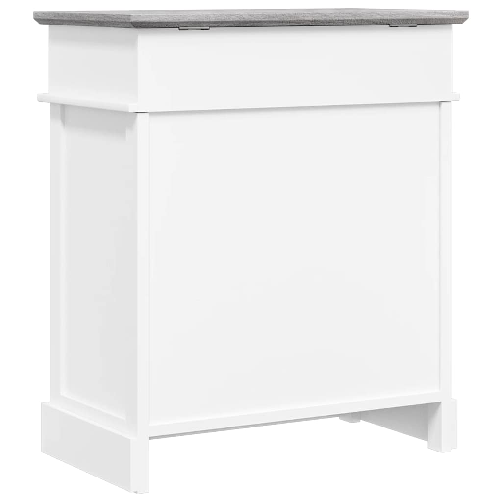 vidaXL Schuhschrank Grau 50 x 28 x 58 cm Paulownia Holz