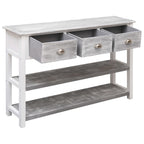 vidaXL Sideboard Antik-Grau 115x30x76 cm Holz