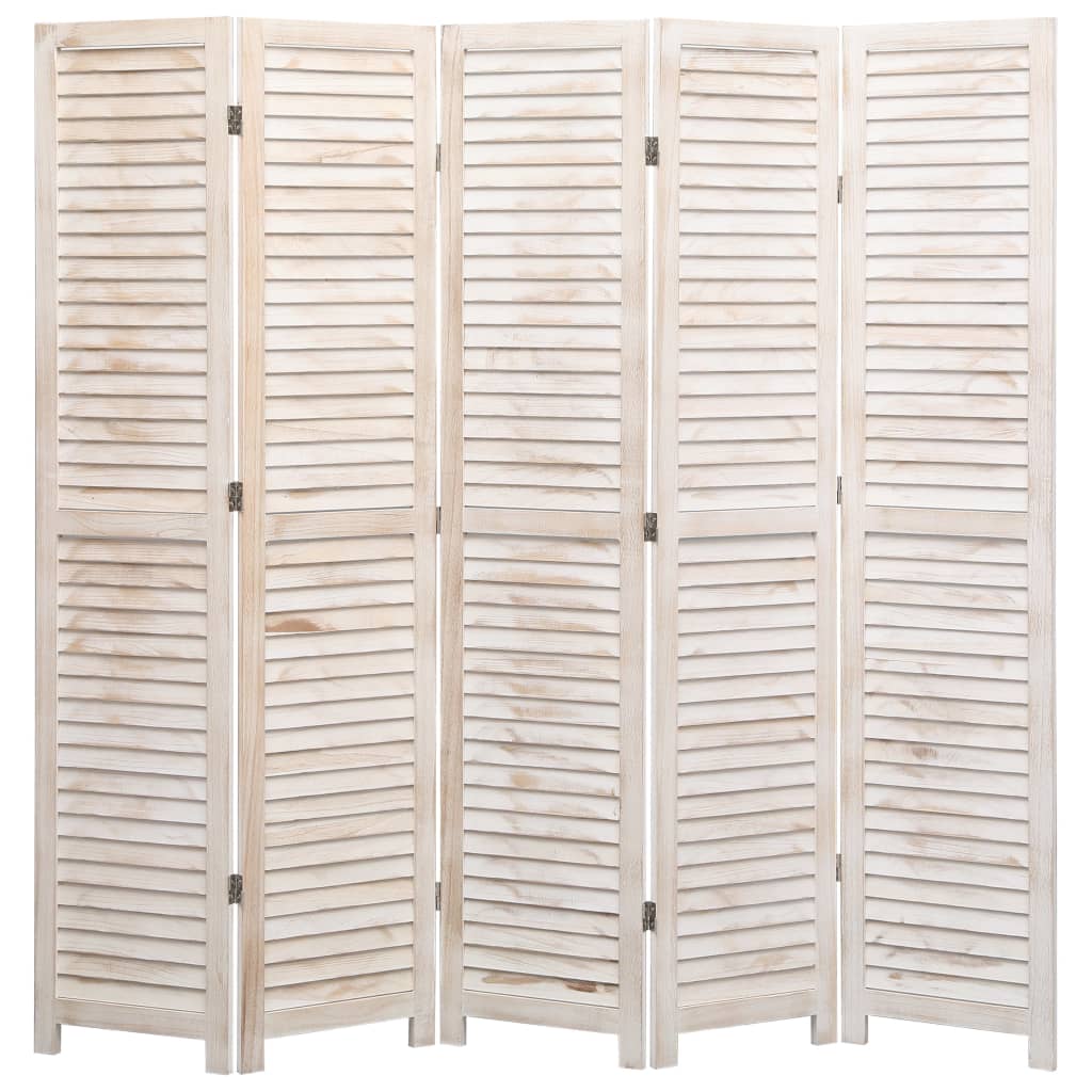 vidaXL 5-tlg. Raumteiler 175×165 cm Holz