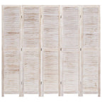 vidaXL 5-tlg. Raumteiler 175×165 cm Holz