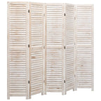 vidaXL 5-tlg. Raumteiler 175×165 cm Holz