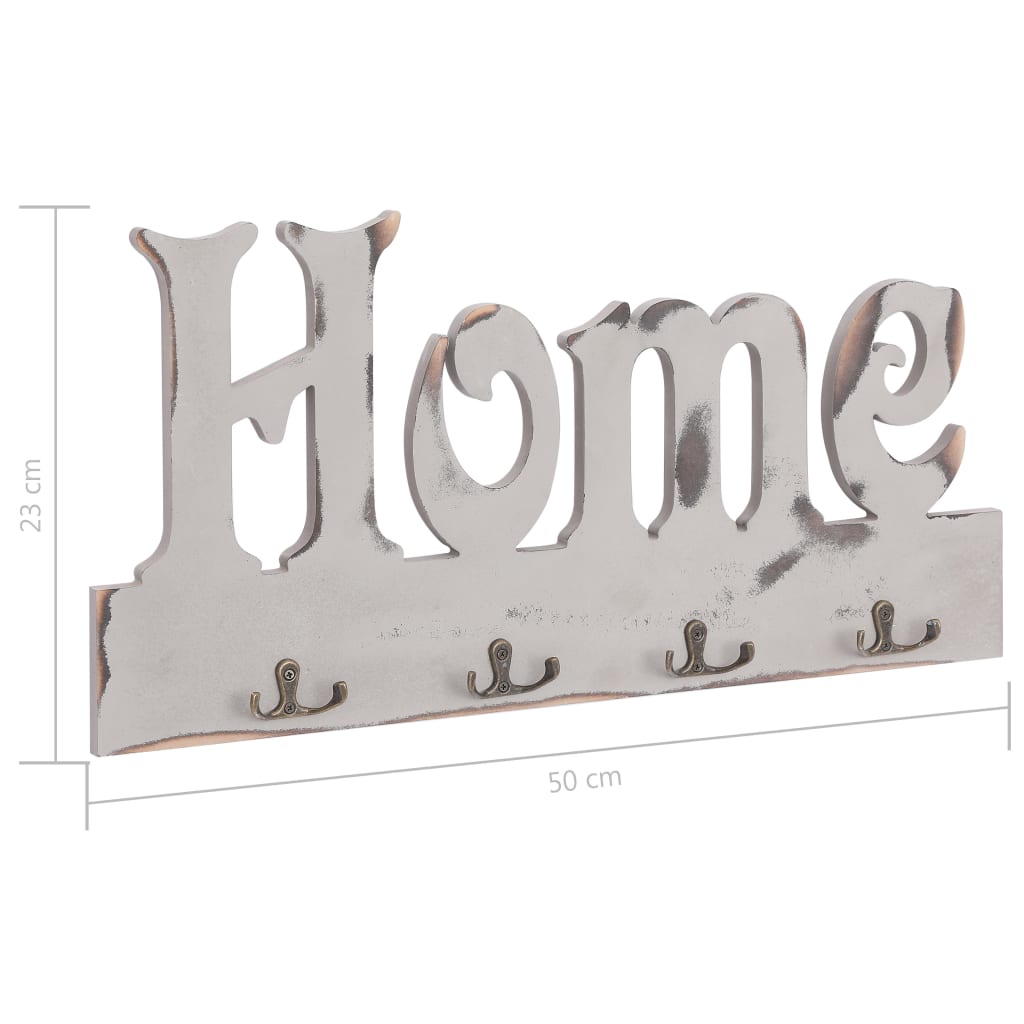 vidaXL Wandgarderobe HOME 50 x 23 cm