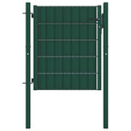 vidaXL Zauntor aus PVC und Stahl 100 x 81 cm Grün