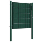 vidaXL Zauntor aus PVC und Stahl 100 x 81 cm Grün