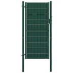vidaXL Gartentor aus PVC und Stahl 100 x 124 cm Grün