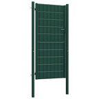 vidaXL Gartentor aus PVC und Stahl 100 x 124 cm Grün