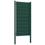 vidaXL Gartentor aus PVC und Stahl 100 x 124 cm Grün