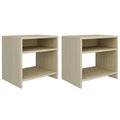 vidaXL Nachttische 2 Stk. Sonoma Eiche 40x30x40 cm Holzwerkstoff